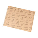 Grease-Proof Coated Paper for Sandwiches and Snacks Sandwich Wrapping Papers 100pcs