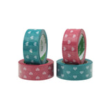 Packing Tape with Heart Print BOPP Strong Adhesive 5 Rolls