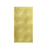 Elegant Self-Adhesive Golden Stickers for Packaging 400pcs