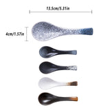 Ceramic Soup Spoons 5PCS