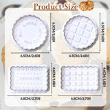 Waffle Cookie Cutters Stamp Set 4PCS