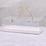 Transparent Plastic Cake Roll Packing Boxes 25pcs