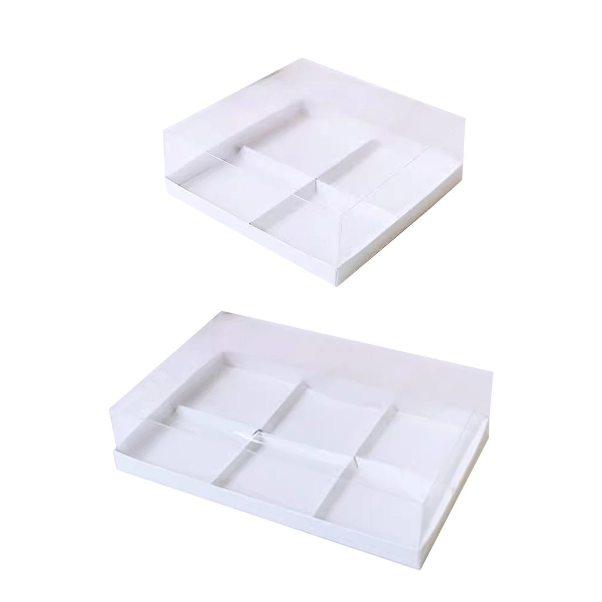 Pastry Packing Small Cake Box With Clear Lids For Donut Mousse Puffs 20pcs