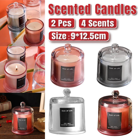 Glass Aromatherapy Candles 2PCS