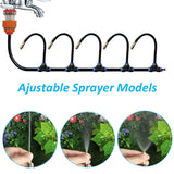 Garden Watering System Spray Irrigation Hose Sprinkler 1Set