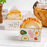 Paper Sandwich Boxes with Multicoloured Designs 100PCS