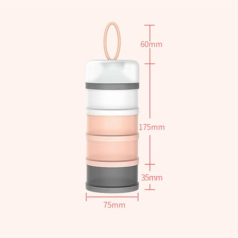 4 Layers Container Pill Bottle 2Colours 1PC