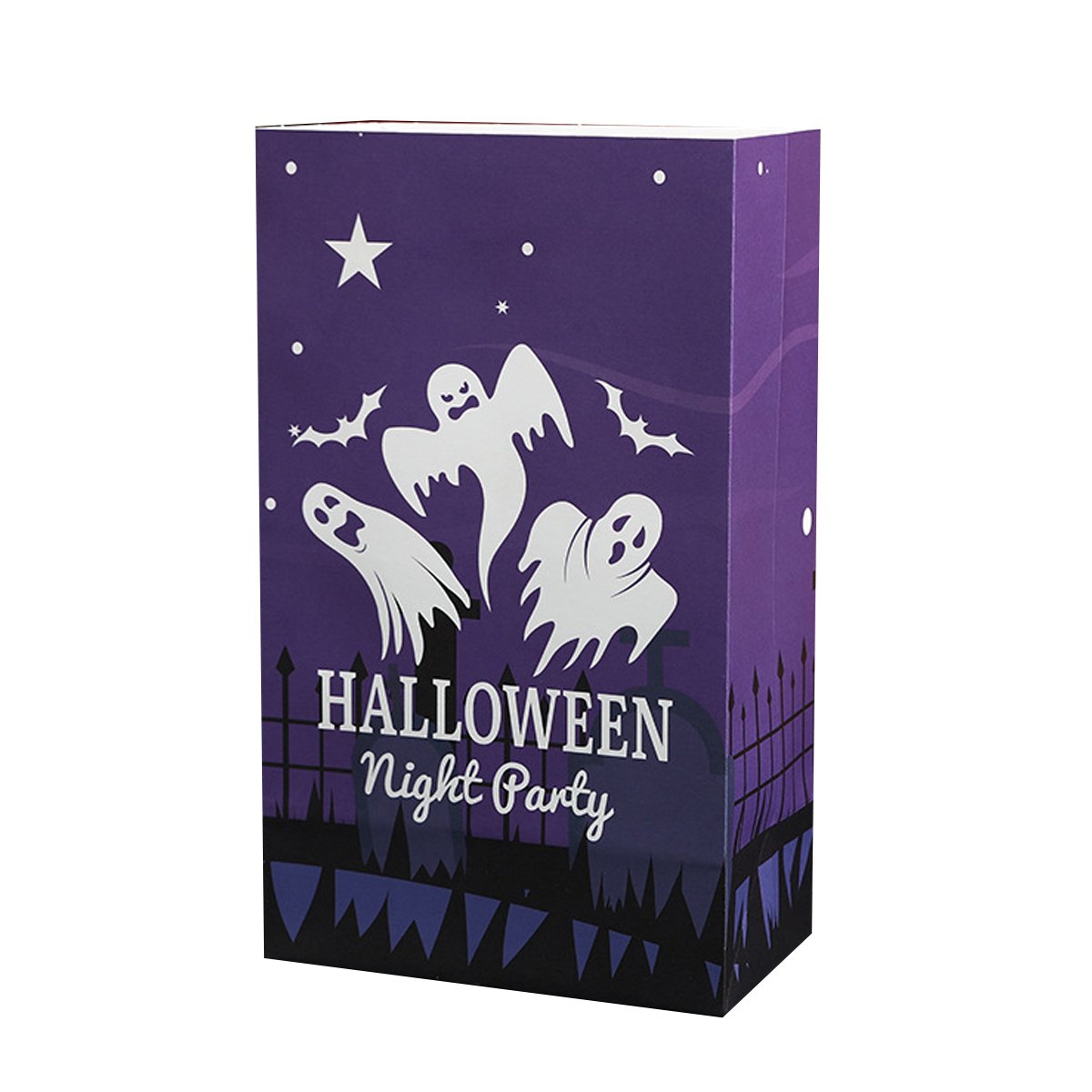 Halloween Creative Candy Treat Bags Kraft Paper Flat Pockets for Party Favors