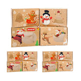 Food-Grade Cardboard Christmas Candy Boxes with Window for Holiday Treats 12 pcs