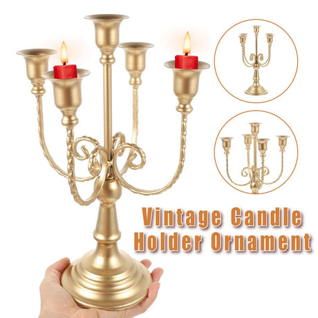 Candlestick Decoration Candle Cup Gold 1PCS