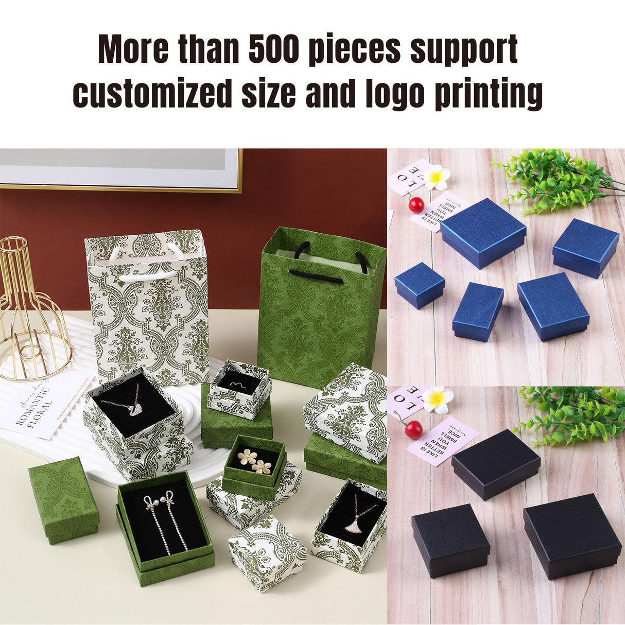 Elegant Cardboard Jewelry Boxes for Rings Earrings and Small Gifts 20pcs