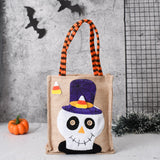 4pcs Halloween Gift Tote Bags Reusable Decorative Trick or Treat Candy Bags