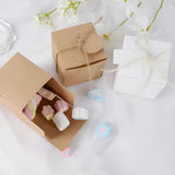 Sturdy Kraft Paper DIY Gift Boxes with Hemp Rope and Tags 50pcs