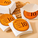 Food-Grade White Cardboard Stylish Bread Boxes for Bakery 100pcs