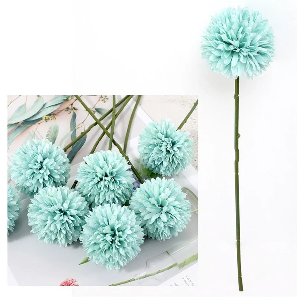 10PCS Artificial Dandelion Flowers Plastic Floral