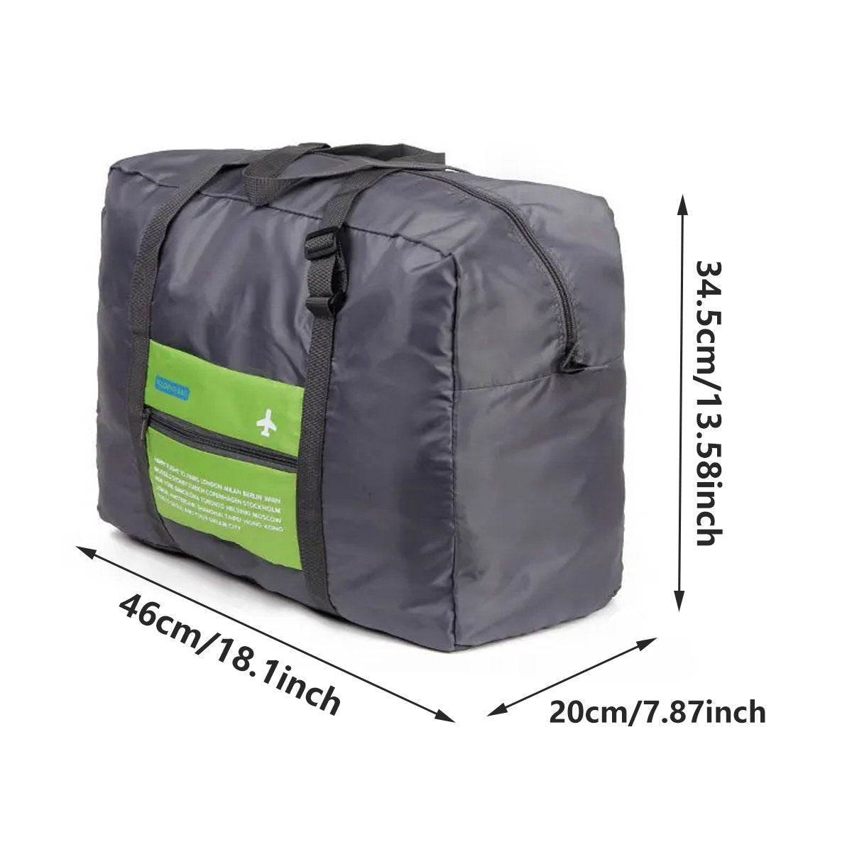 Durable Waterproof Nylon Lightweight Travel Duffel Bags for Storage 1pc