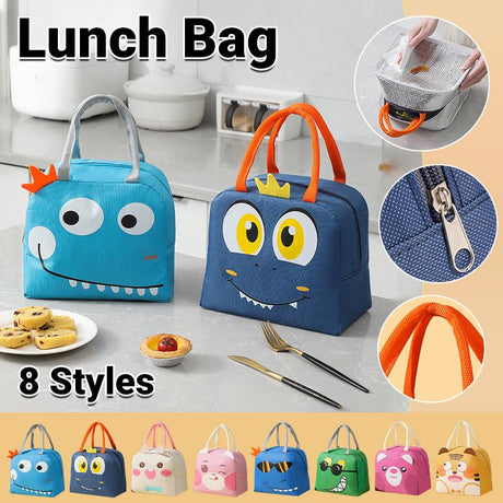 Portable Insulated Thermal Cooler Lunch Box 8Styles 1PC