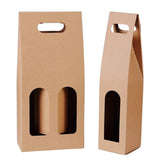 Kraft Paper Red Wine Box 30PCS Double