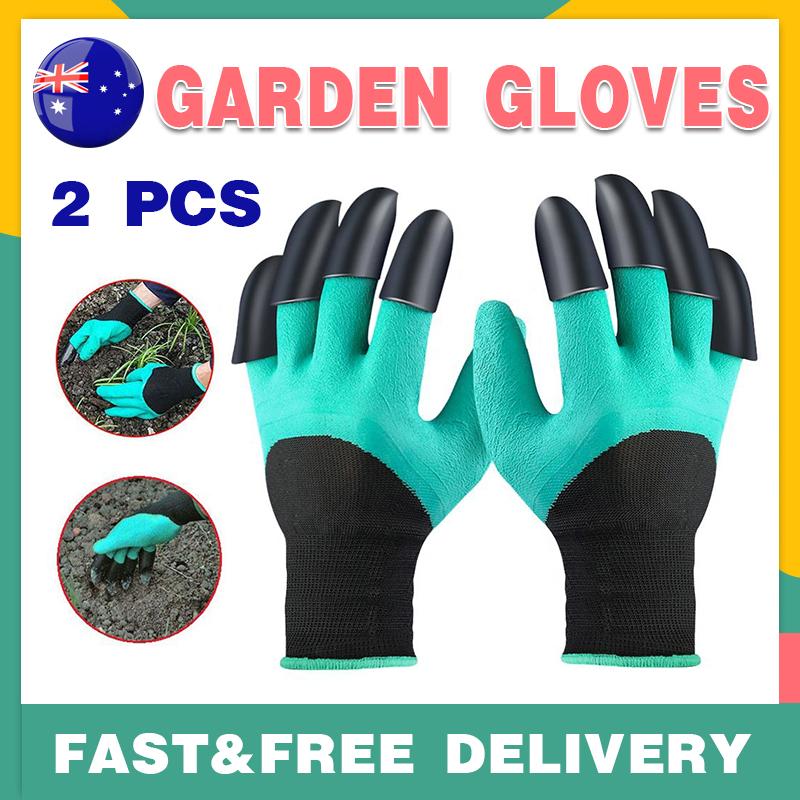 Outdoor Digging Planting Weeding Garden Gloves With Claws 1 Pair