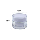 High-Quality Clear Acrylic Cream Bottles for Skincare Storage Acrylic Cream Bottles 10pcs