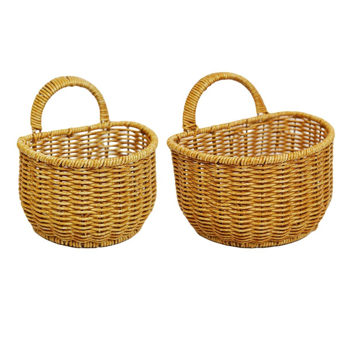 Imitation Rattan Storage Basket 1PC Large Size