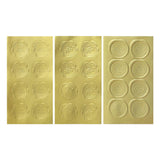 Elegant Self-Adhesive Golden Stickers for Packaging 400pcs