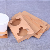 Corrugated Coffee Cup Holders 100PCS