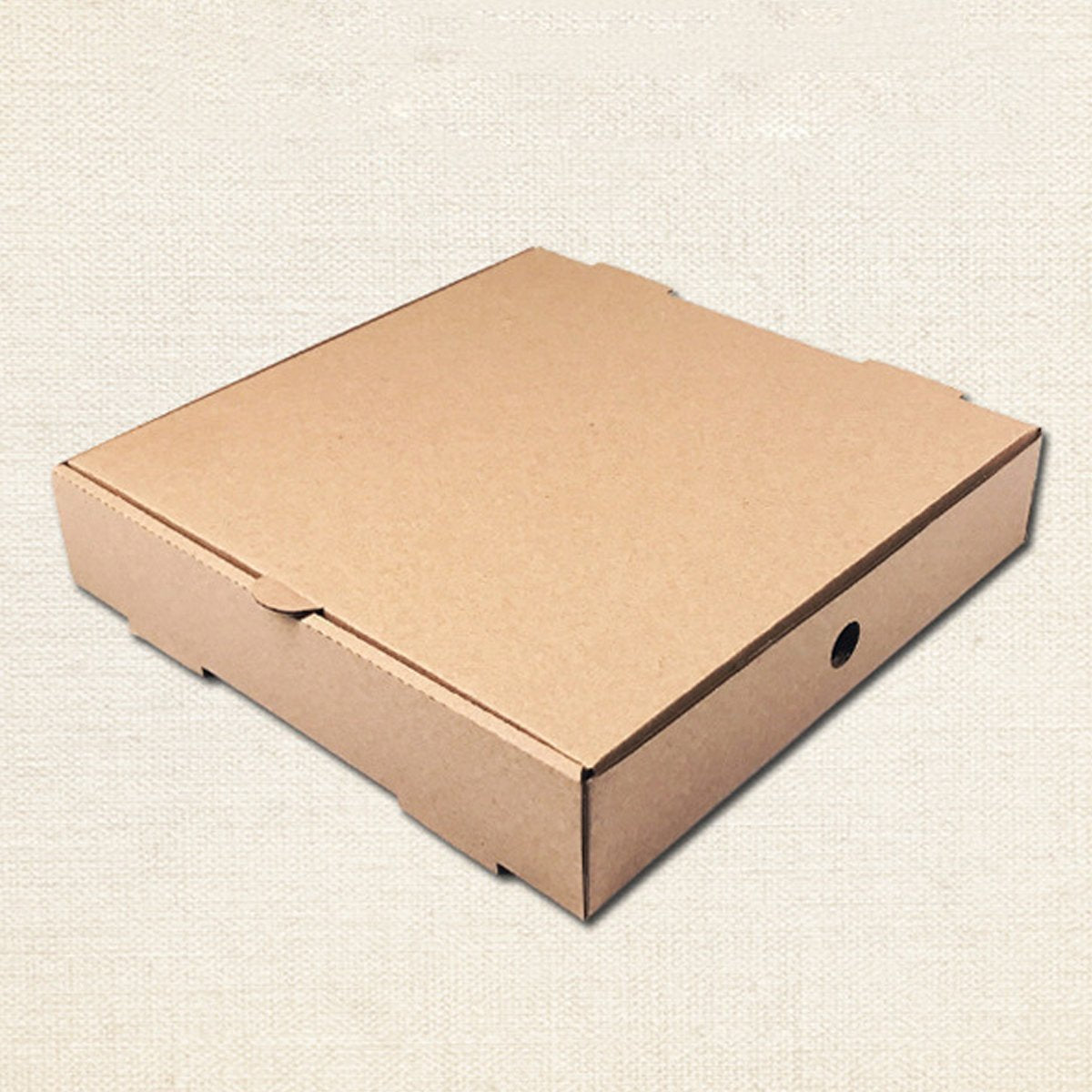 Kraft Pizza Boxes Corrugated Cardboard Durable Eco-Friendly 25PCS