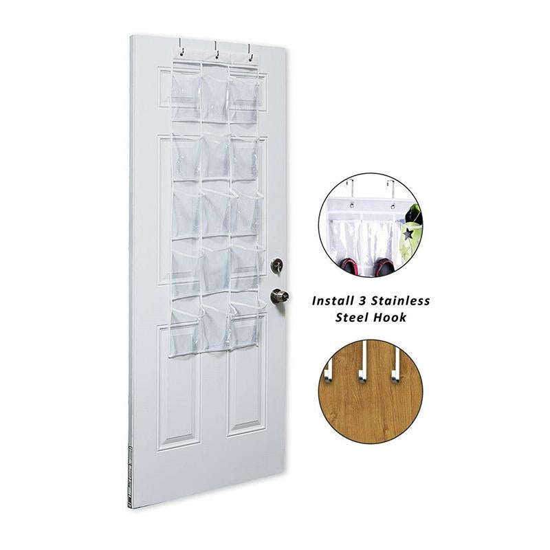 15 Pockets Waterproof Hanging Over the Door Organizer For Accessories Storage