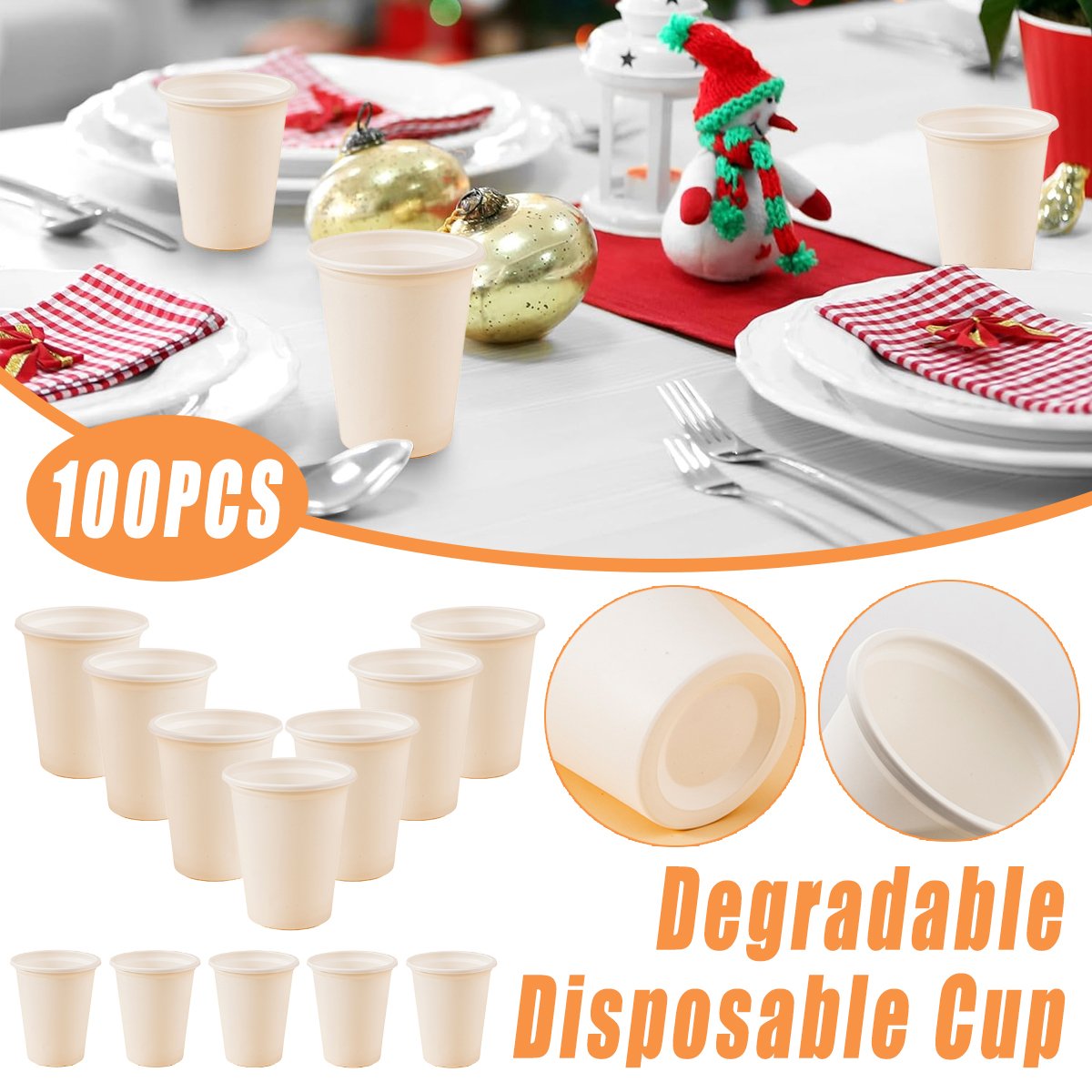 Eco-Friendly Convenience with Corn Starch Disposable Cups
