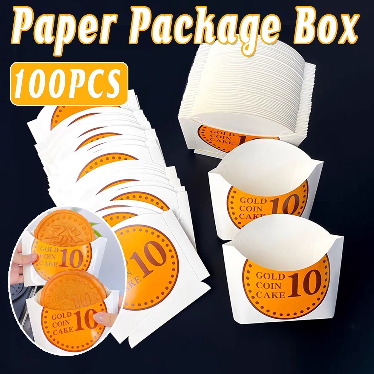 Food-Grade White Cardboard Stylish Bread Boxes for Bakery 100pcs