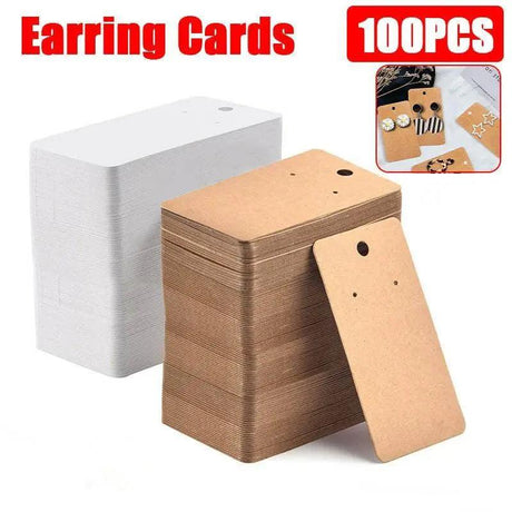 Cardboard Earring Display Cards 100PCS