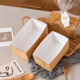 100pcs Cake Bread Packaging Box Toast Paper Carton Bakery Boxes for Party