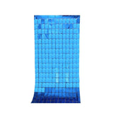 Rectangle Tinsel Curtain Shimmer Wall Backdrop 2M Length Party Decoration Sequin