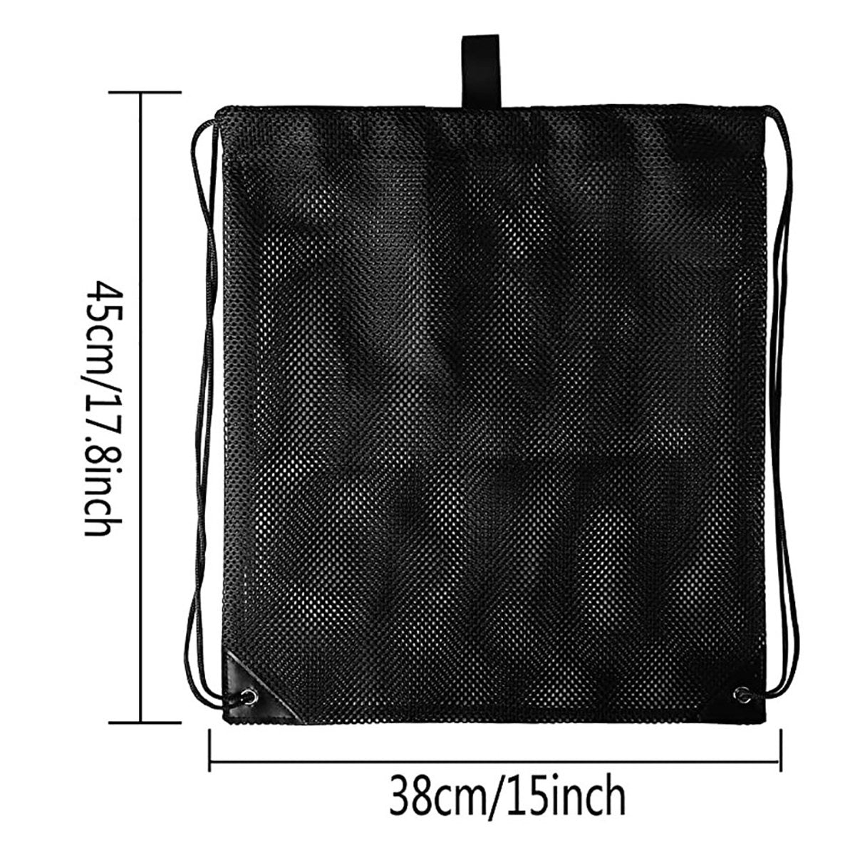 Drawstring Beach Clothes Mesh Storage Sports Fitness Dirty Clothes Drawstring Backbag