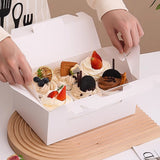 Food-Grade Cardboard Portable Cupcake Packaging Boxes with Window 25PCS