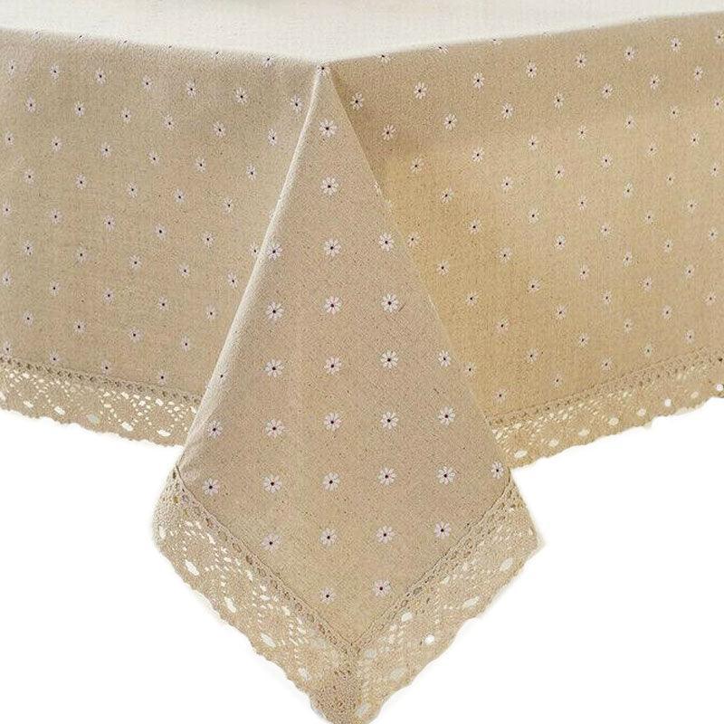 Rectangle Tablecloth Cover Dining Table Cloth Lace 1PCS