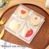 Pastry Packing Small Cake Box With Clear Lids For Donut Mousse Puffs 20pcs