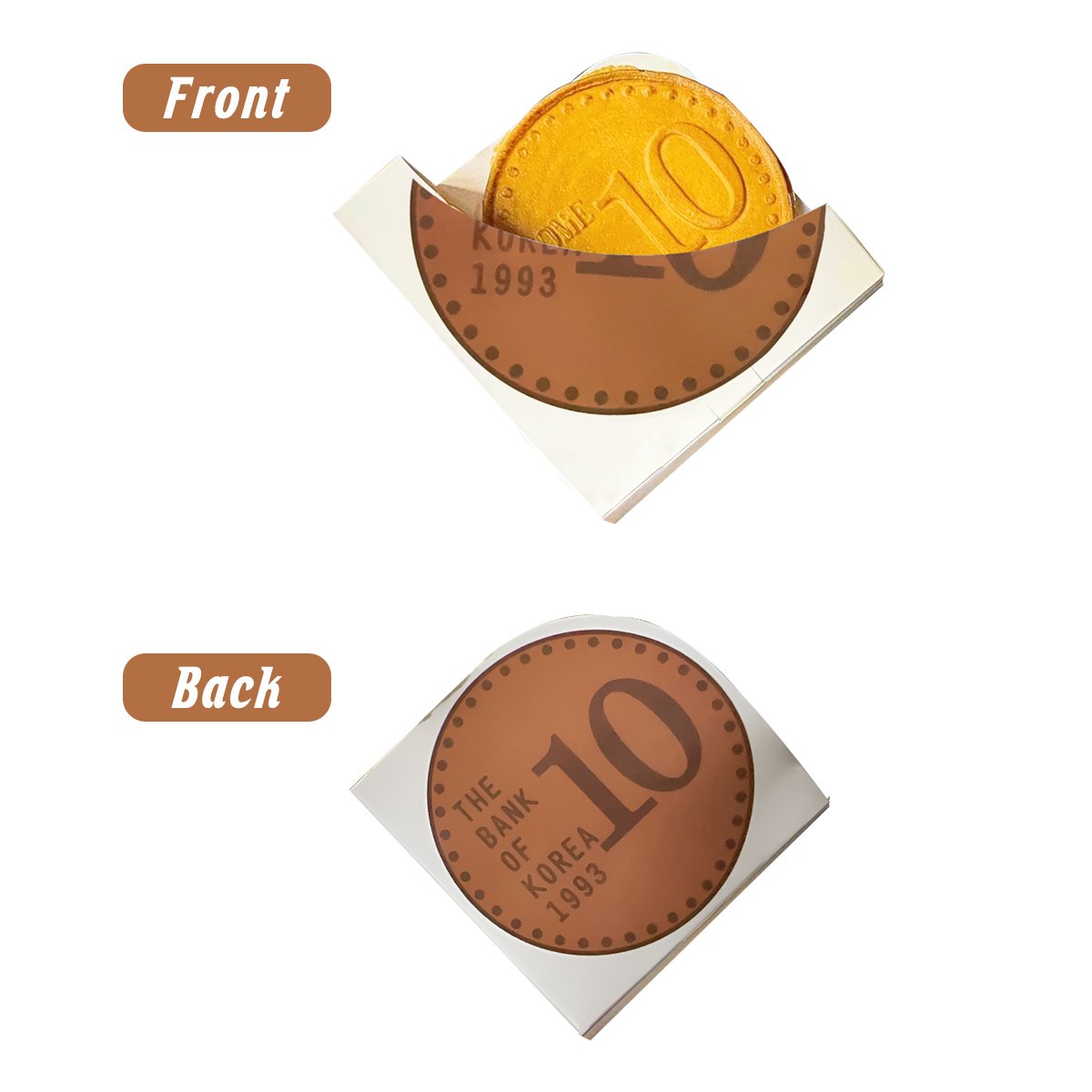 Durable Paper Food Packaging Boxes for Round Treats Food Packaging Boxes 100pcs