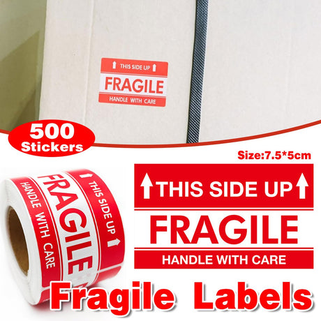 500PCS Shipping Fragile Labels Stickers