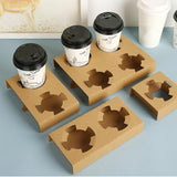 Corrugated Coffee Cup Holders 100PCS