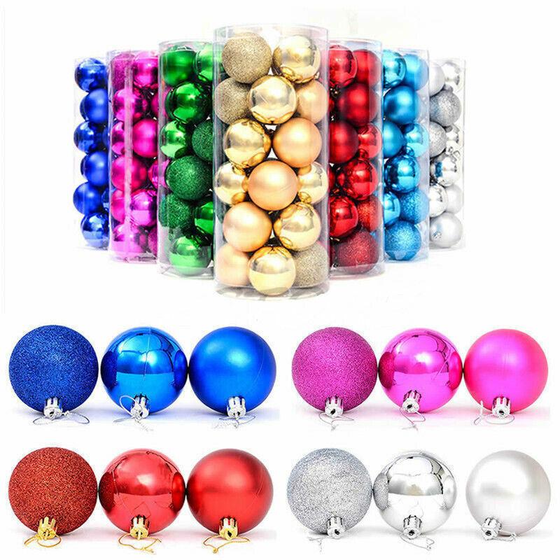 24PCS/Pack Christmas Tree Xmas Balls Decorations Baubles Party Wedding Ornament