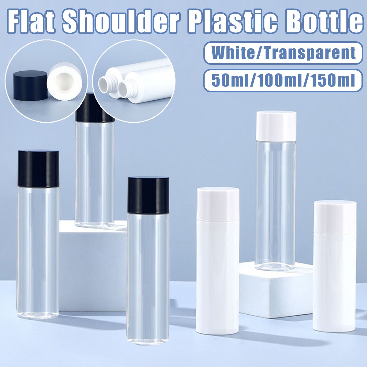 Durable PET Bottles for Skincare Toners Lotions 10pcs