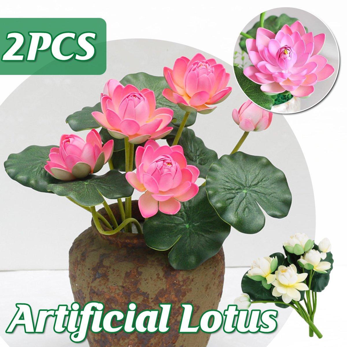 Simulation Lotus Flowers 2PCS