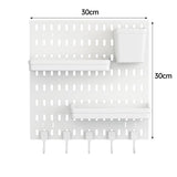 Efficient Peg Board and Hooks Storage Solution