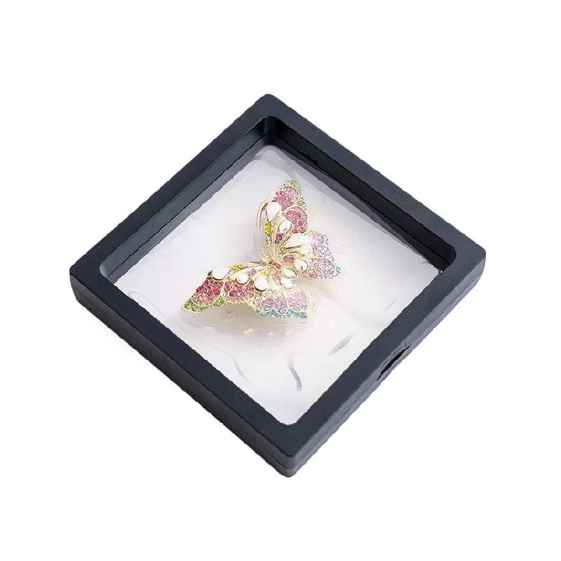 Jewelry Storage Boxes Plastic with PE Film Elegant Display 10pcs