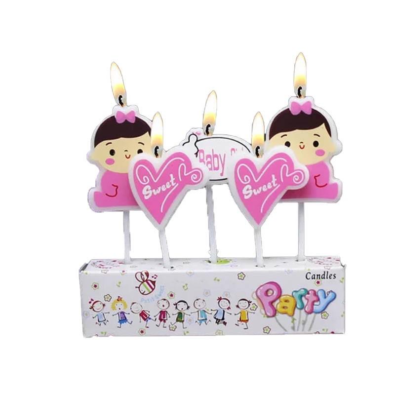 Birthday Cake Candles Party Decorations 1Set