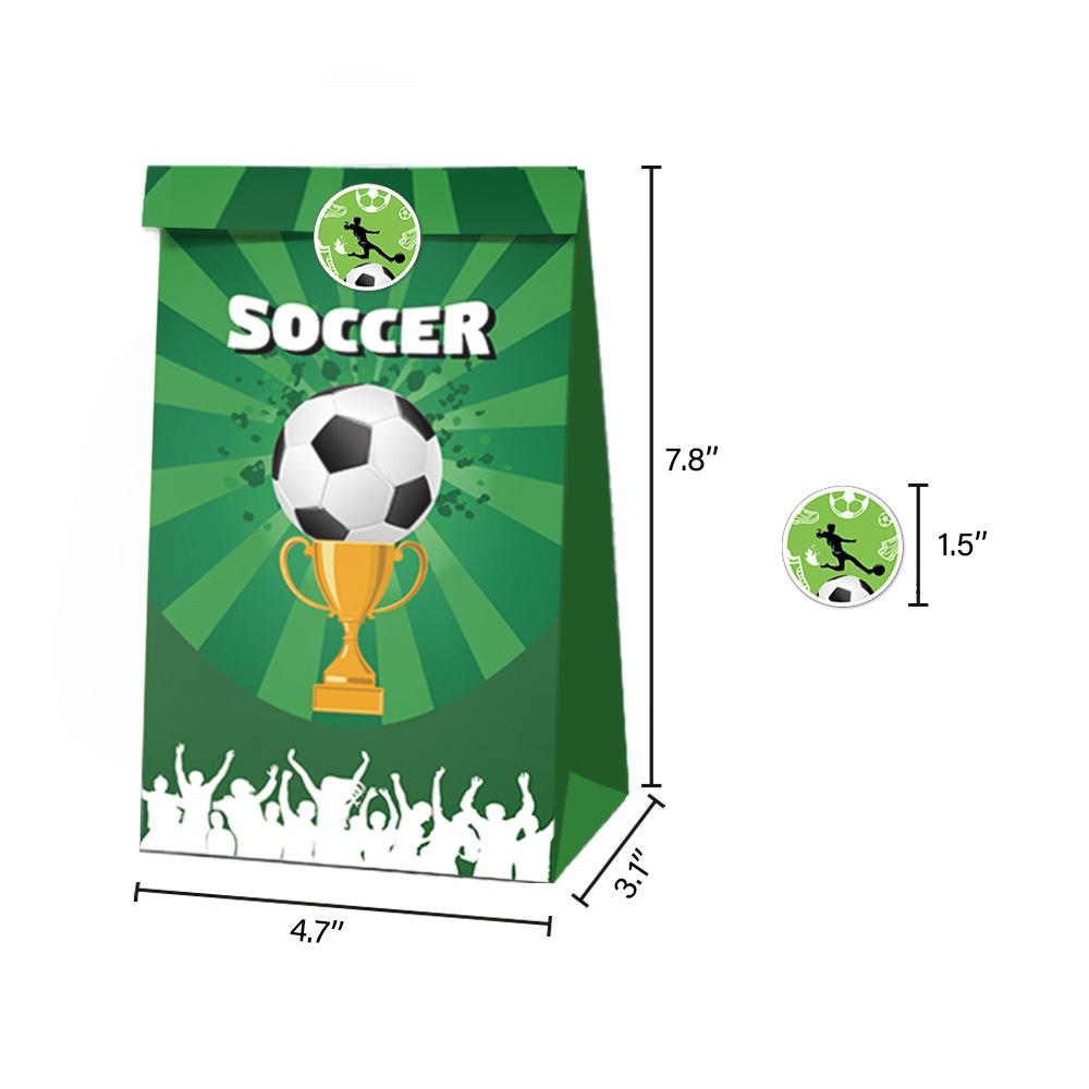 Customizable Football Theme Kraft Paper Bag Set