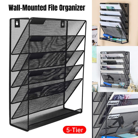 5 Tier Iron File Organiser 1PC