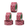 Packing Tape with Heart Print BOPP Strong Adhesive 5 Rolls